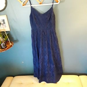 Navy Eyelet sundress
